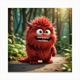 Monster In The Woods Canvas Print