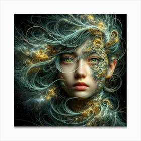 Fractal Girl Canvas Print