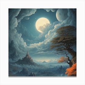 Fantasy Landscape Painting Canvas Print