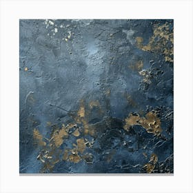 Blue And Gold 19 Canvas Print