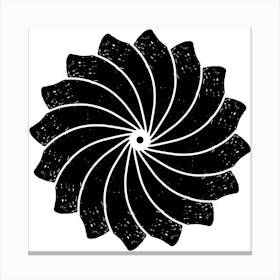 Spiral Flower Canvas Print