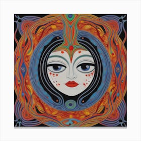 Psychedelic Woman Canvas Print