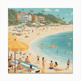 Santa Cruz Beach Canvas Print