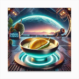 Durian Flavor Essence Scifi Canvas Print