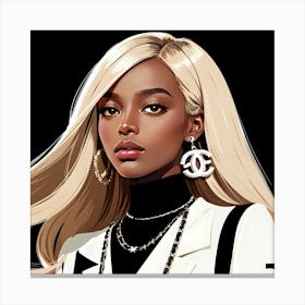 Chanel Girl 1 Canvas Print