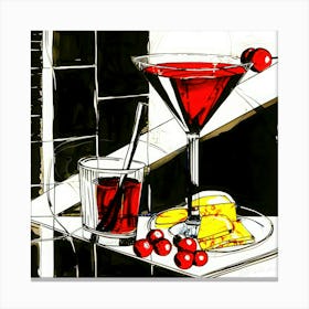 Cocktails - Martini Cocktail Canvas Print