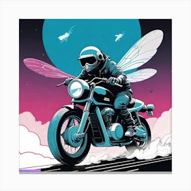 Supafly motorcyclist Canvas Print
