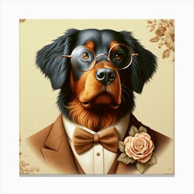 Classy Rottweiler Dog Canvas Print