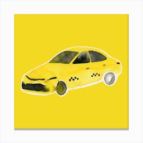 Yellow Taxi Canvas Print