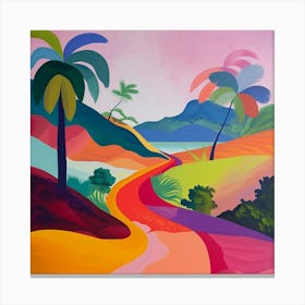 Abstract Travel Collection Martinique 1 Canvas Print