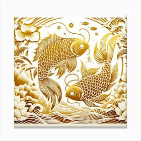 Golden fish 7 Canvas Print