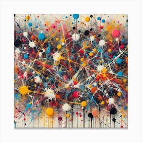 Abstract Splatters Canvas Print