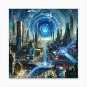 Futuristic City 8 Canvas Print