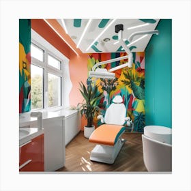 Colorful Dentist'S Office 1 Canvas Print