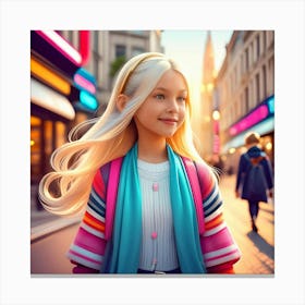 Barbie Girl In The City Canvas Print