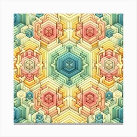 Honeycomb, Abstract Canvas Print