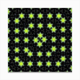 Yellow Starry Night Canvas Print
