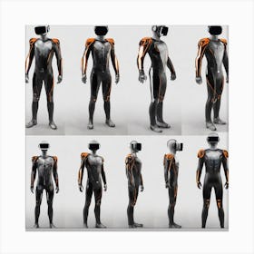 Futuristic Humanoid Suit Canvas Print