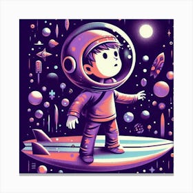 Space Boy Canvas Print