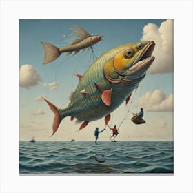 'Fly Fishing' Canvas Print
