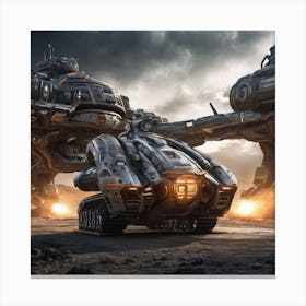 Sci Fi Vehicle Concept Canvas Print