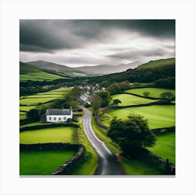 Country Road In Wales Canvas Print