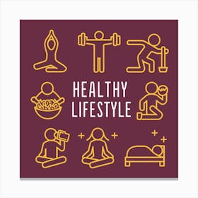 Healthy Lifestyle Canvas Print