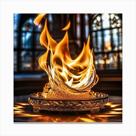 Flames Of Fire Canvas Print