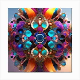 Abstract Fractal Art 8 Canvas Print