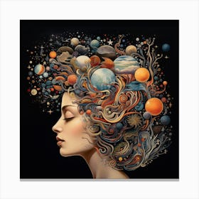 Woman dreaming Canvas Print