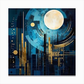 Moonlight City Canvas Print