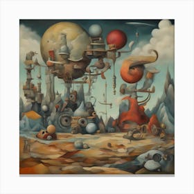 'Alien City' Canvas Print