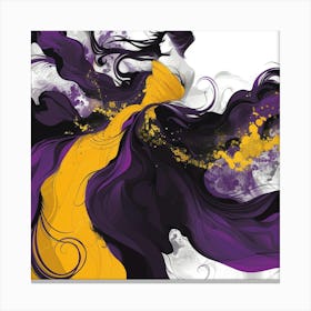 Purple And Gold 1 Canvas Print