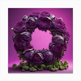 Cabbage Wreath Canvas Print