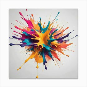 Colorful Paint Splash 13 Canvas Print