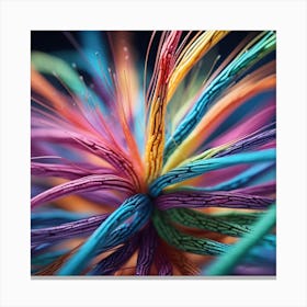 Colorful Wires 37 Canvas Print