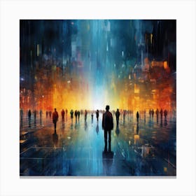 Futuristic Cityscape Canvas Print