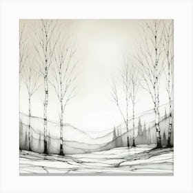 Birch Trees 1 Canvas Print