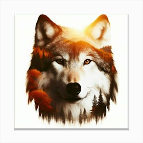 Wolf Portrait Canvas Print