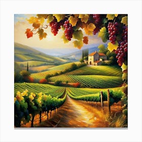 Tuscan Vineyard Canvas Print