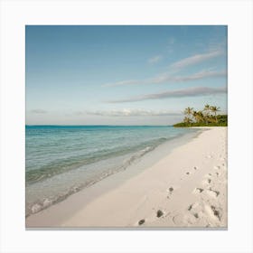 White Sand Beach Canvas Print