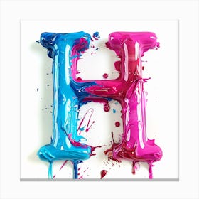 Letter H 7 Canvas Print