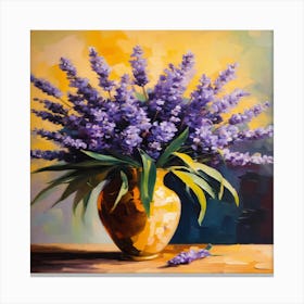 Lilacs In A Vase Canvas Print