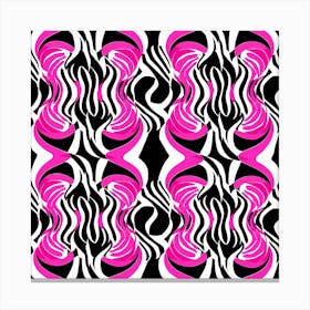 Pink Zebra Print Canvas Print