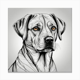 Dog'S Head Canvas Print