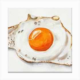 Fried Egg Watercolor By Nataliaswietekart Dgybdq8 (1) Canvas Print