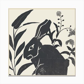 The Black Rabbit Canvas Print