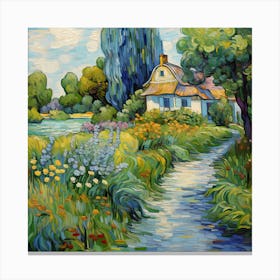 Riverside Reverie Canvas Print