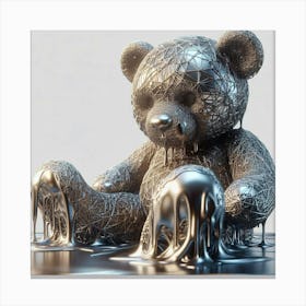 Teddy Bear 3d Canvas Print