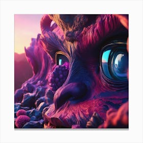 Face Of A Monster Canvas Print